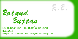 roland bujtas business card